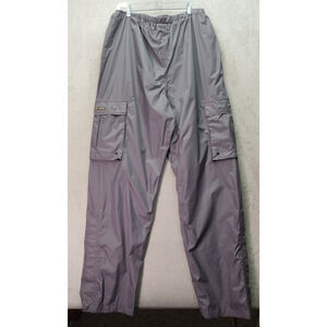 Stearns Dry Wear Cargo Pants Men XL Gray Mesh Lined Weatherproof Ankle Snap Logo